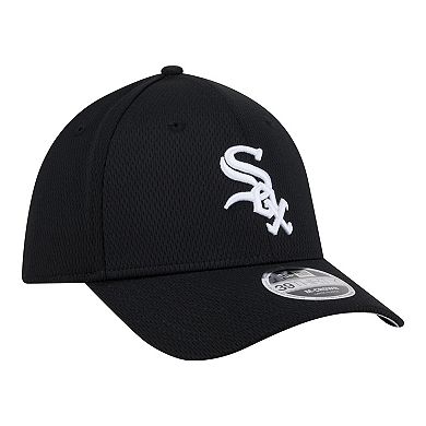 Men's New Era Black Chicago White Sox Dash 39THIRTY Flex Hat