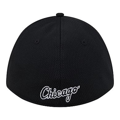Men's New Era Black Chicago White Sox Dash 39THIRTY Flex Hat