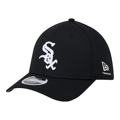 Men's New Era Black Chicago White Sox Dash 39THIRTY Flex Hat