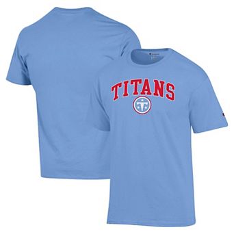 Men's Champion Light Blue Tennessee Titans Arch Over Logo T-Shirt
