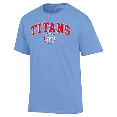 Men's Champion Light Blue Tennessee Titans Arch Over Logo T-Shirt