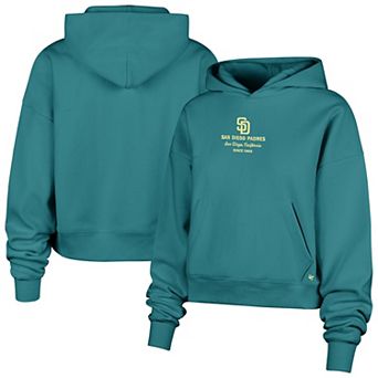 Women's '47 Teal San Diego Padres Contemporary Basics Anderson Foundation Hoodie