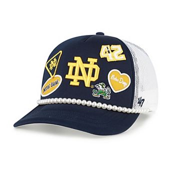 Men's '47 Navy/White Notre Dame Fighting Irish Rally On Hitch Adjustable Hat