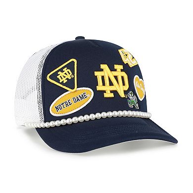 Men's '47 Navy/White Notre Dame Fighting Irish Rally On Hitch Adjustable Hat