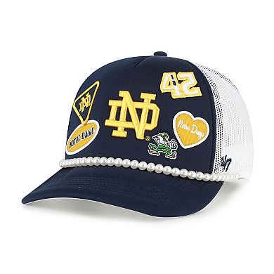 Men's '47 Navy/White Notre Dame Fighting Irish Rally On Hitch Adjustable Hat