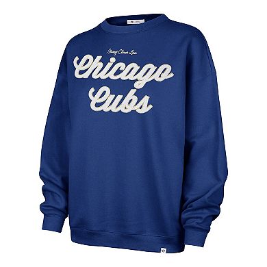 Women's '47 x Stoney Clover Lane Royal Chicago Cubs Oversized Sweatshirt