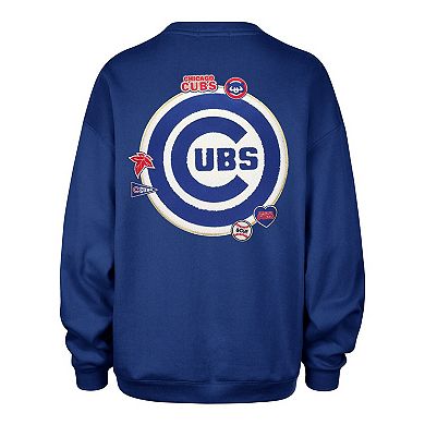 Women's '47 x Stoney Clover Lane Royal Chicago Cubs Oversized Sweatshirt