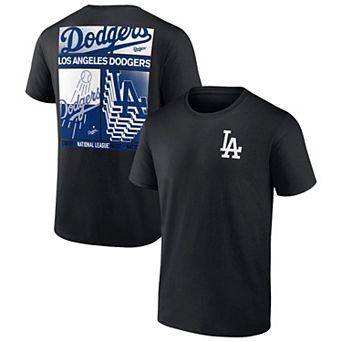 Men's Profile Black Los Angeles Dodgers Big & Tall Two-Sided Graphic T-Shirt