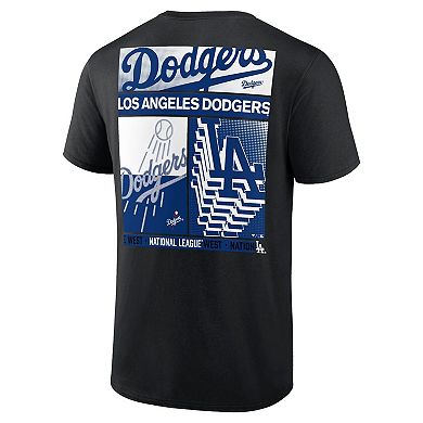 Men's Profile Black Los Angeles Dodgers Big & Tall Two-Sided Graphic T-Shirt