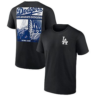 Men's Profile Black Los Angeles Dodgers Big & Tall Two-Sided Graphic T-Shirt