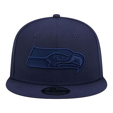 Men's New Era Navy Seattle Seahawks Colorpack 9FIFTY Snapback Hat