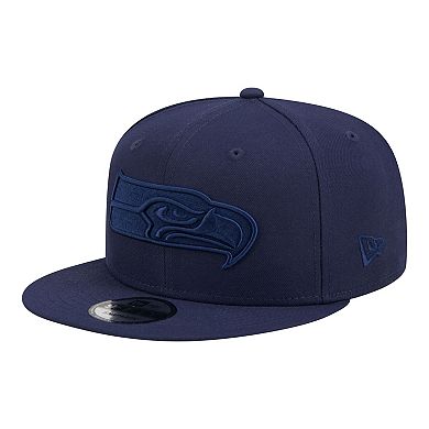 Men's New Era Navy Seattle Seahawks Colorpack 9FIFTY Snapback Hat
