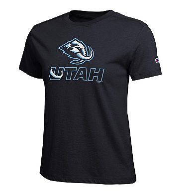 Women's Champion Black Utah Mammoth Wordmark Lockup T-Shirt