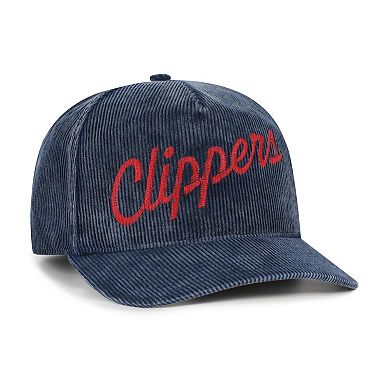 Men's '47 Navy LA Clippers Reclaim Snow Wash Corduroy Adjustable Hitch Hat
