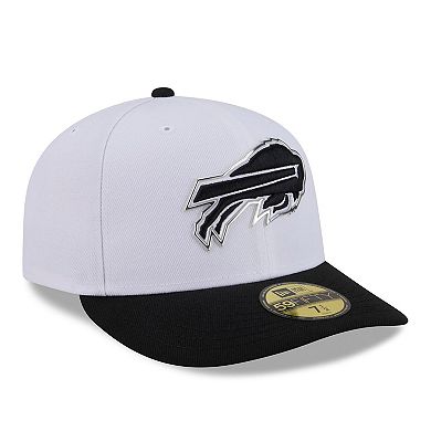 Men's New Era White/Black Buffalo Bills 2026 NFL Draft Pre-Curved 59FIFTY Fitted Hat