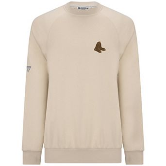 Men's Levelwear Khaki Boston Red Sox Connect Logo Sweatshirt