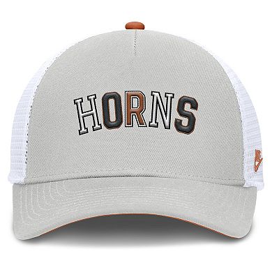Unisex Nike Gray Texas Longhorns 2026 Basketball Refresh 5-Panel Rise Trucker Hat