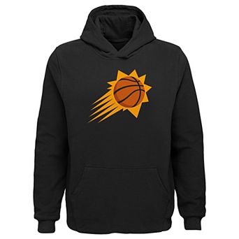 Youth Outerstuff Black Phoenix Suns Primary Logo Pullover Hoodie