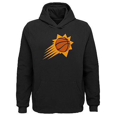 Youth Outerstuff Black Phoenix Suns Primary Logo Pullover Hoodie
