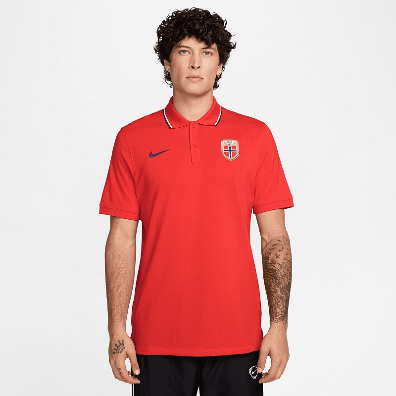 Men's Nike Red Norway National Team Dri-FIT Polo,