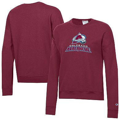 Women's Champion Burgundy Colorado Avalanche Wordmark Lockup Powerblend Sweatshirt