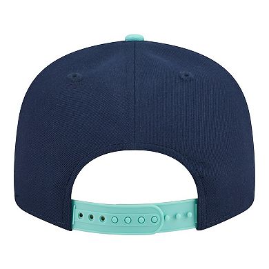 Men's New Era Navy/Turquoise Chicago Cubs 2-Tone Color Pack 9FIFTY Snapback Hat