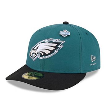 Men's New Era Midnight Green/Black Philadelphia Eagles 2026 NFL Draft Pre-Curved 59FIFTY Fitted Hat