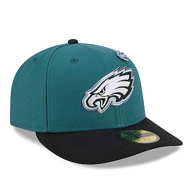 Men's New Era Midnight Green/Black Philadelphia Eagles 2026 NFL Draft Pre-Curved 59FIFTY Fitted Hat