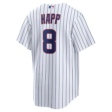 Men's Nike Ian Happ White Chicago Cubs Home Replica Jersey