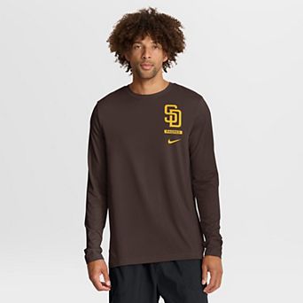 Men's Nike Brown San Diego Padres 2-Hit Legend Dri-FIT Long Sleeve T-Shirt