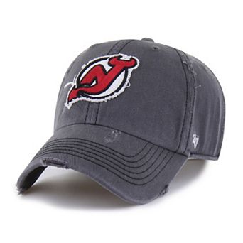 Men's '47 Charcoal New Jersey Devils Weathered Clean Up Adjustable Hat