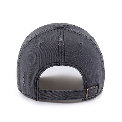 Men's '47 Charcoal New Jersey Devils Weathered Clean Up Adjustable Hat