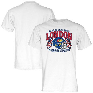 Unisex Blue 84 White Kansas Jayhawks 2026 Union Jack Classic T-Shirt