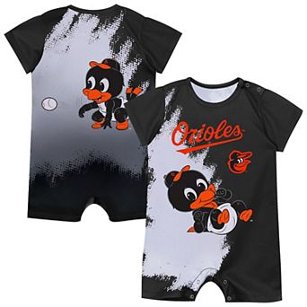 Newborn Outerstuff Black Baltimore Orioles Baby Mascot Bodysuit