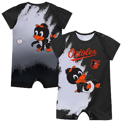 Newborn Outerstuff Black Baltimore Orioles Baby Mascot Bodysuit