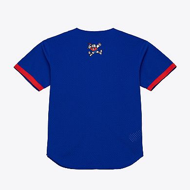 Men's Mitchell & Ness Royal Denver Nuggets Hardwood Classics Head Coach Mesh Full-Button Fashion Jersey