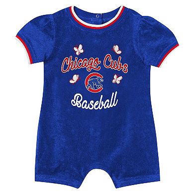 Girls Infant Outerstuff Royal Chicago Cubs Wind-Up Coverall