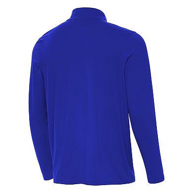 Men's Antigua Royal Seattle Seahawks 50th Season Intent Quarter-Zip Pullover