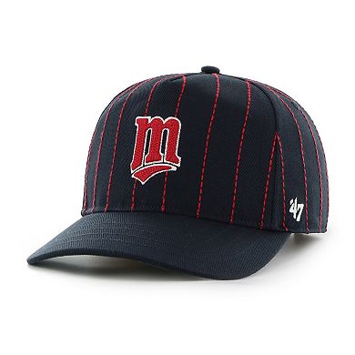 Men's '47 x Rawlings Navy Minnesota Twins Pinstripe Hitch Adjustable Hat