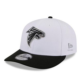 Men's New Era White/Black Atlanta Falcons 2026 NFL Draft Pre-Curved 9FIFTY Snapback Hat