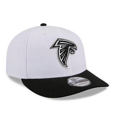 Men's New Era White/Black Atlanta Falcons 2026 NFL Draft Pre-Curved 9FIFTY Snapback Hat