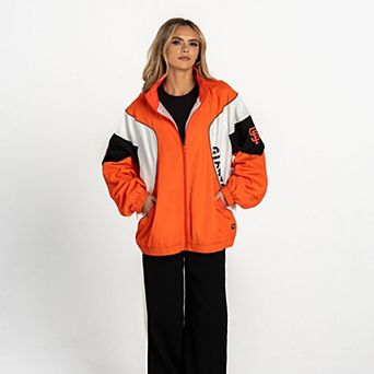 Women's The Wild Collective Orange San Francisco Giants Full-Zip Track Jacket