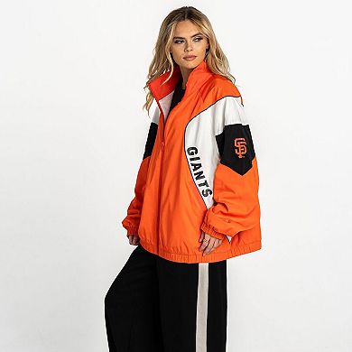 Women's The Wild Collective Orange San Francisco Giants Full-Zip Track Jacket