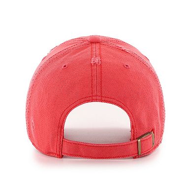 Men's '47 Red Detroit Red Wings Weathered Clean Up Adjustable Hat