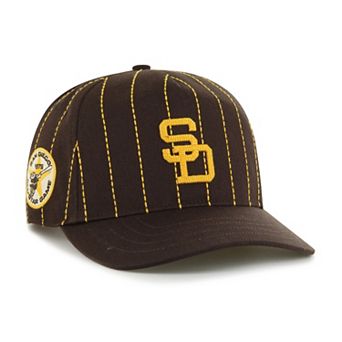Men's '47 x Rawlings Brown San Diego Padres Pinstripe Hitch Adjustable Hat