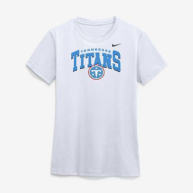 Women's Nike White Tennessee Titans Arch T-Shirt