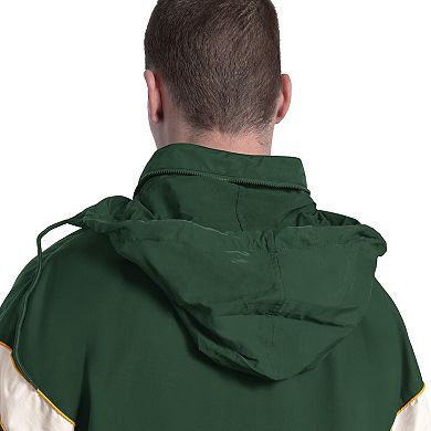 Men's Starter Green Green Bay Packers The Gust Full-Zip Hooded Jacket