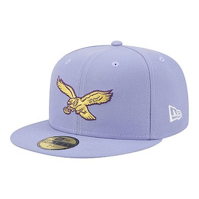 Men's New Era Light Purple Philadelphia Eagles Lavender Bloom 59FIFTY Fitted Hat
