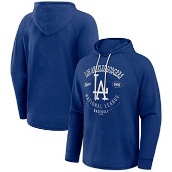 Men's Darius Rucker Collection by Fanatics Royal Los Angeles Dodgers Raglan Hooded Long Sleeve T-Shirt