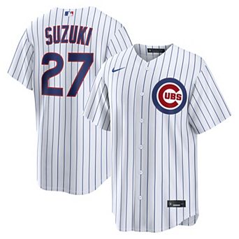 Men's Nike Seiya Suzuki White Chicago Cubs Home Replica Jersey